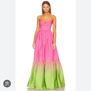 Sau Lee Nova Gown - Pink & Green Sz 2